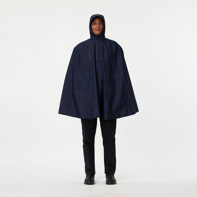 Cleverhood_Urbanaut Rain Cape Navy Glen