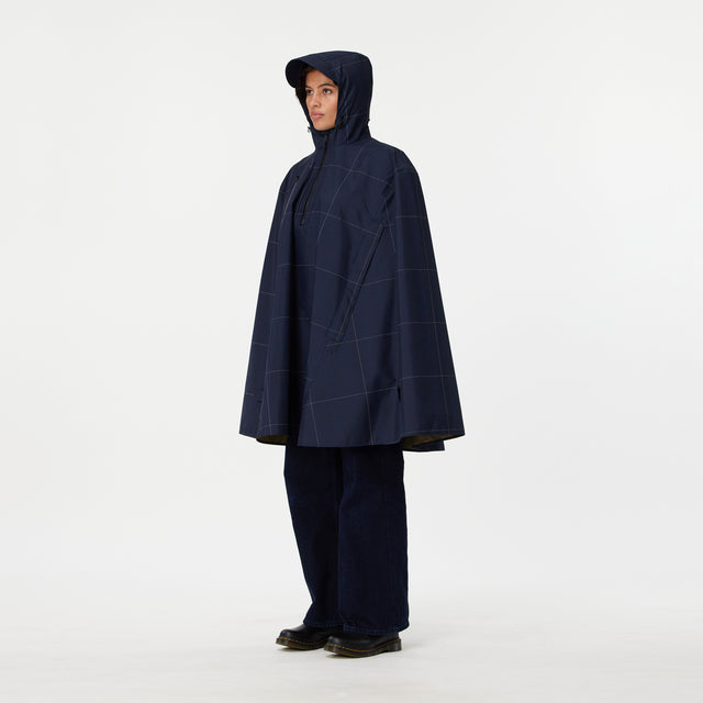 Cleverhood_Urbanaut Rain Cape Navy Glen
