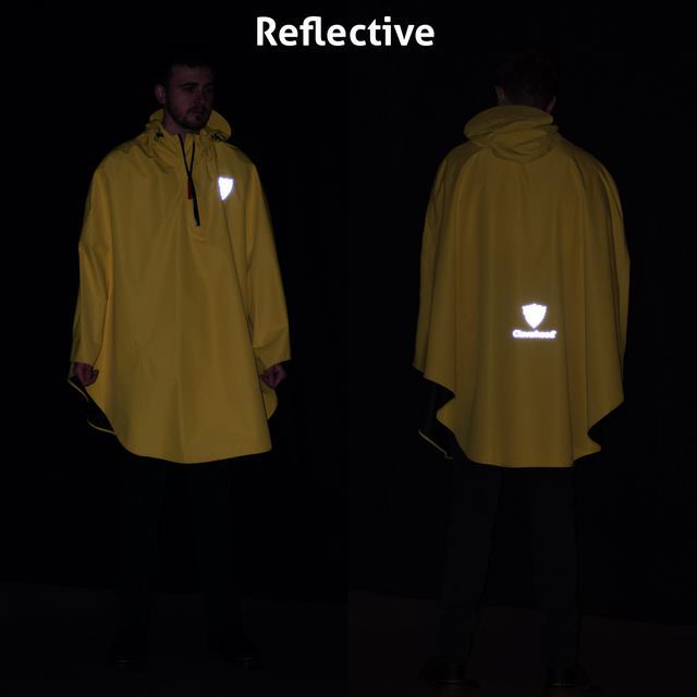 Cleverhood_Rover Rain Cape_Reflective Logo