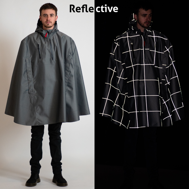 Cleverhood_Urbanaut Rain Cape Reflective Tracers