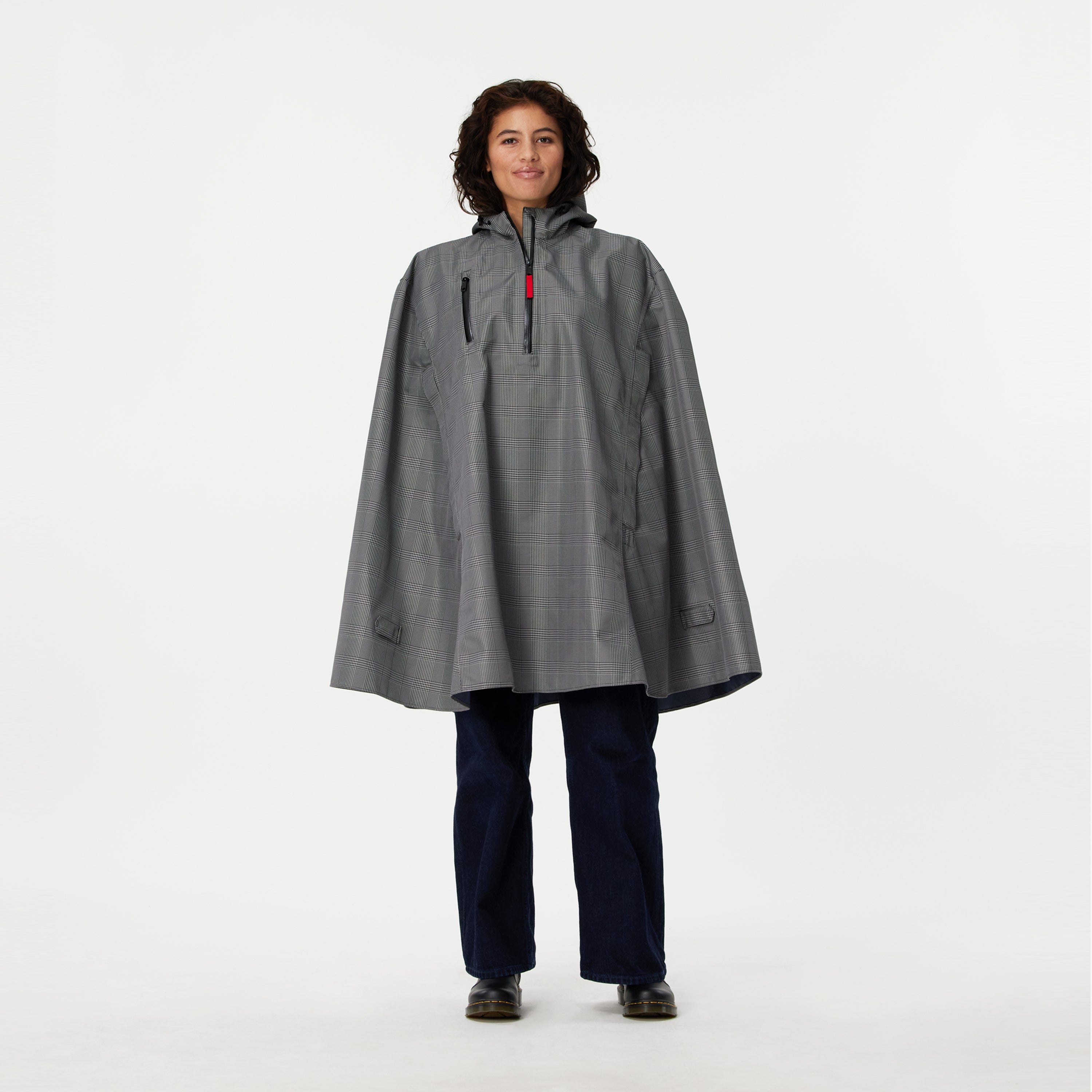 Waterproof cape store with hood