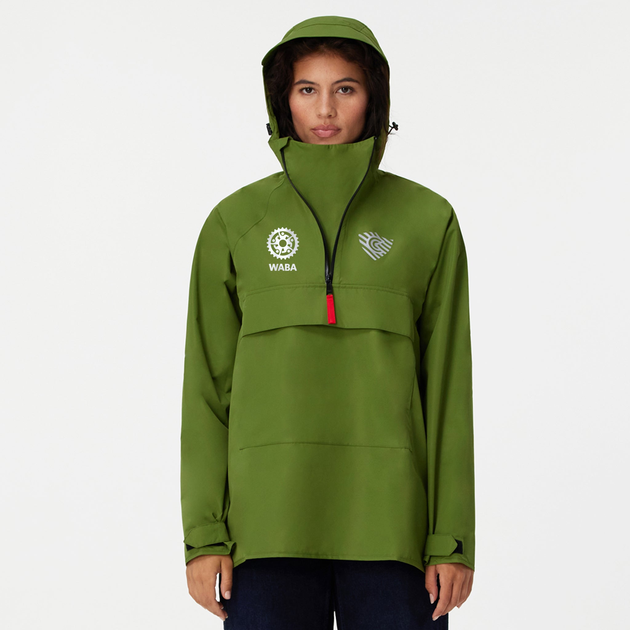 Green anorak clearance jacket with hood